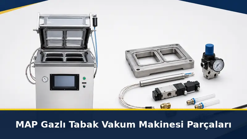 MAP gazlı tabak vakum makinesi yedek parçaları